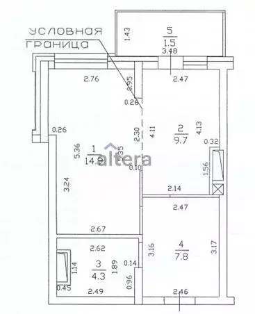 1-к кв. Татарстан, Казань ул. Аметьевская магистраль, 16к1 (38.2 м) - Фото 1