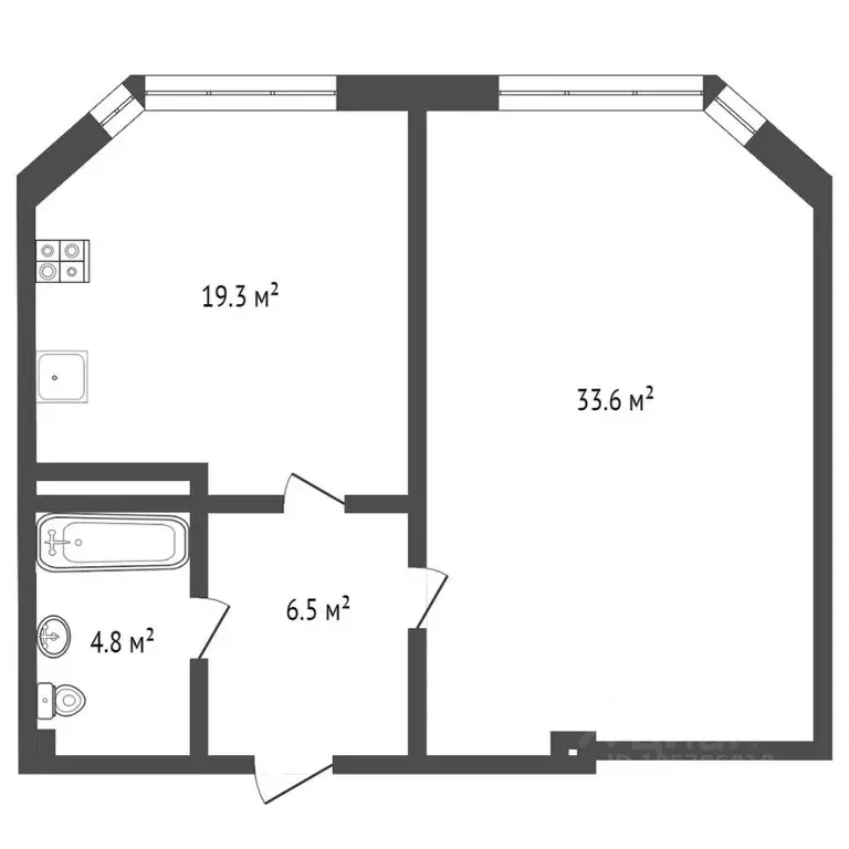 1-к кв. Ставропольский край, Пятигорск ул. Адмиральского, 1А (65.0 м) - Фото 2
