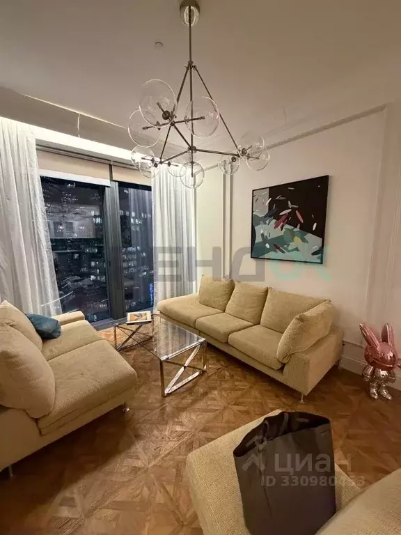 2-к кв. Москва 1-й Красногвардейский проезд, 22с2 (63.0 м) - Фото 1