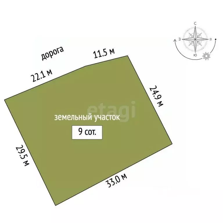 Участок в Севастополь ул. Маршала Кошевого, 14 (9.0 сот.) - Фото 1