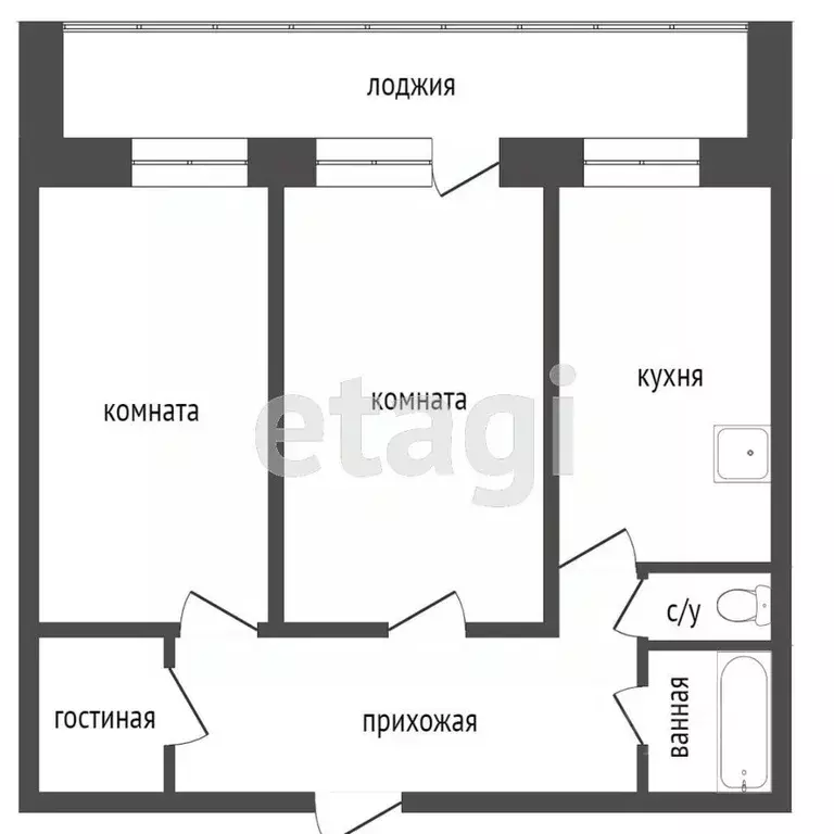 2-к кв. Красноярский край, Красноярск ул. Партизана Железняка, 9Г ... - Фото 1