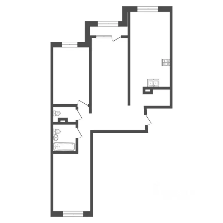 3-к кв. Тюменская область, Тюмень ул. Заполярная, 13 (85.4 м) - Фото 1