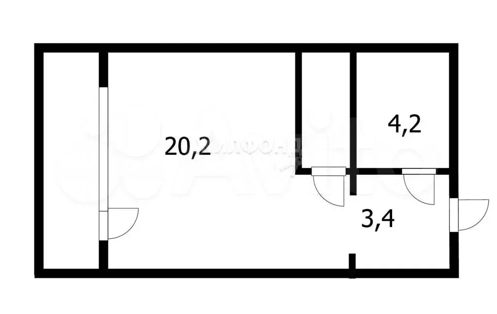 Квартира-студия, 29,4 м, 7/15 эт. - Фото 0