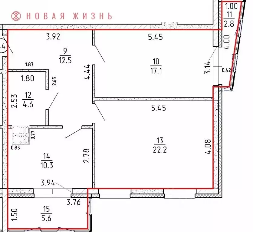 2-к кв. Самарская область, Самара проезд 4-й, 8А (66.7 м) - Фото 0