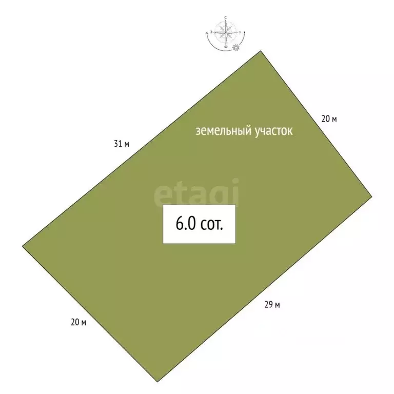Участок в Новосибирская область, Искитимский район, пос. Мичуринский ... - Фото 2