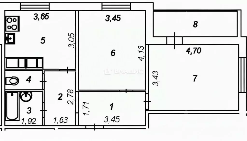 2-к кв. Белгородская область, Белгородский район, Разумное рп, ... - Фото 2