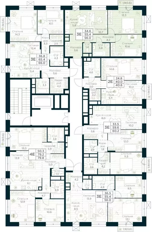 2-к кв. Башкортостан, Уфа Глумилино жилрайон, Урман Сити жилой ... - Фото 2