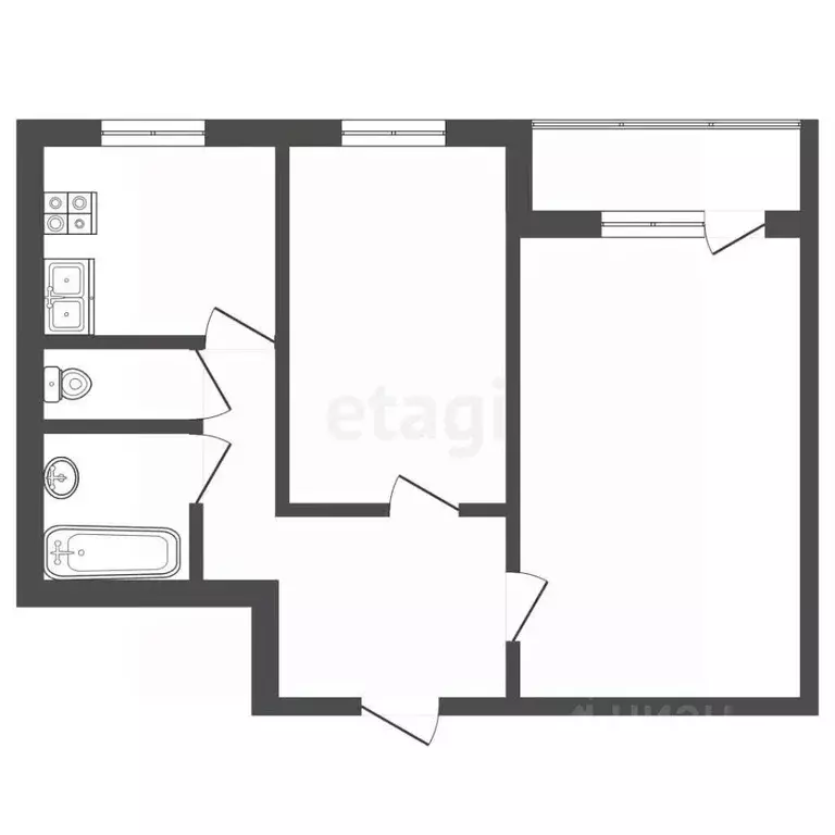 2-к кв. Москва Шоссейная ул., 40к1 (42.0 м) - Фото 2
