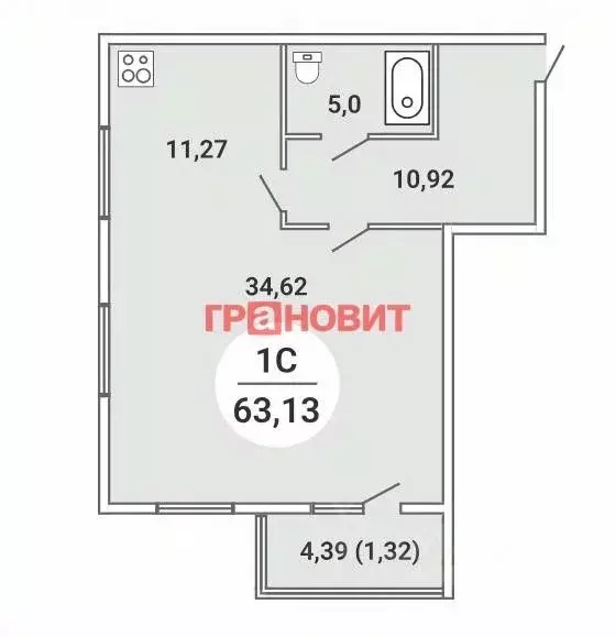 2-к кв. Новосибирская область, Новосибирск Северо-Чемской жилмассив, ... - Фото 1