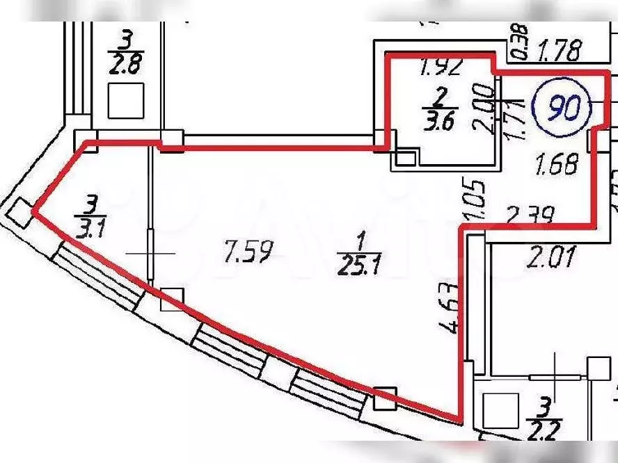 Аукцион: 1-к. квартира, 28,7 м, 13/16 эт. - Фото 0