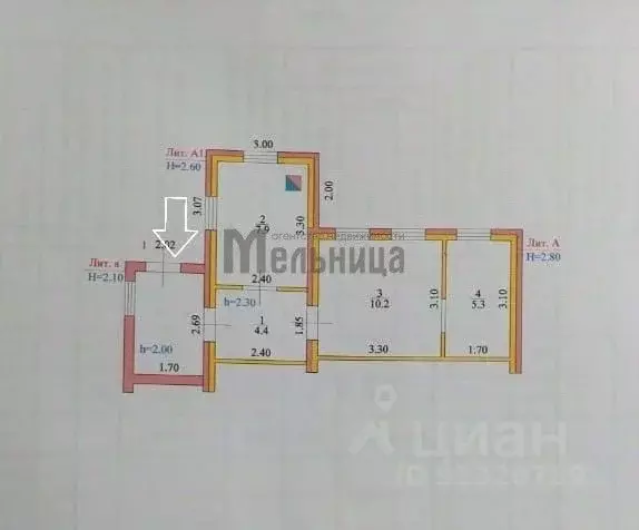 Дом в Волгоградская область, Городище рп ул. Карла Маркса (28 м) - Фото 2