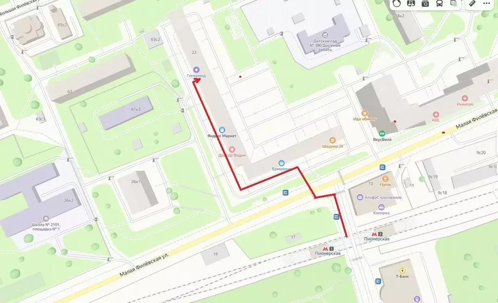 Помещение свободного назначения в Москва Малая Филевская ул., 22 (90 ... - Фото 1