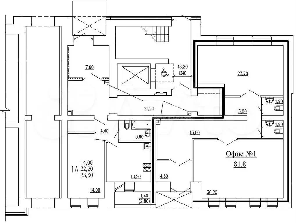 продам помещение свободного назначения, 81.8 м - Фото 1