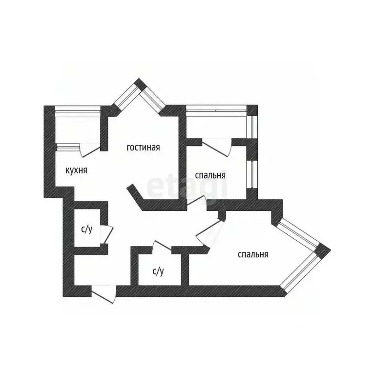 2-к кв. Приморский край, Владивосток ул. 2-я Круговая, 14 (79.4 м) - Фото 1