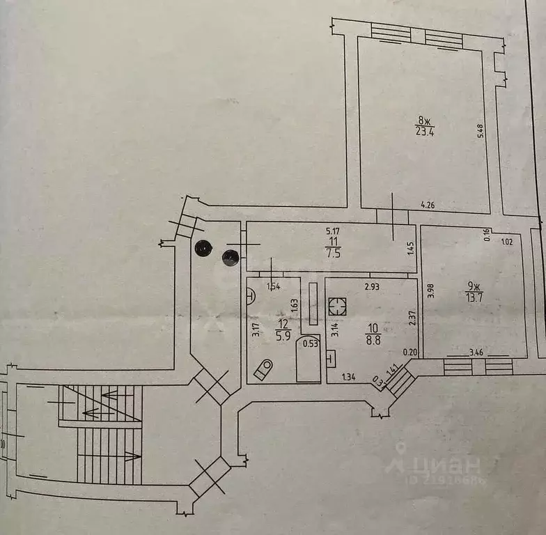 2-к кв. Калининградская область, Калининград проезд 2-й Октябрьский, ... - Фото 2