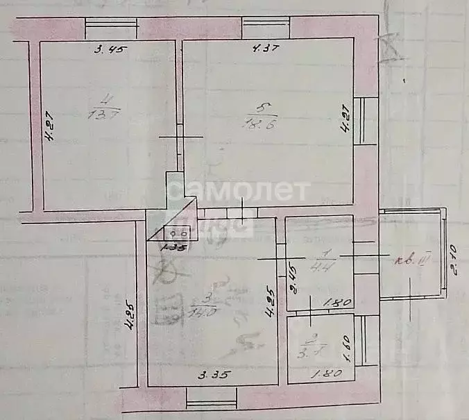 2-к кв. Курская область, Льгов ул. Полуянова, 18 (57.0 м) - Фото 2