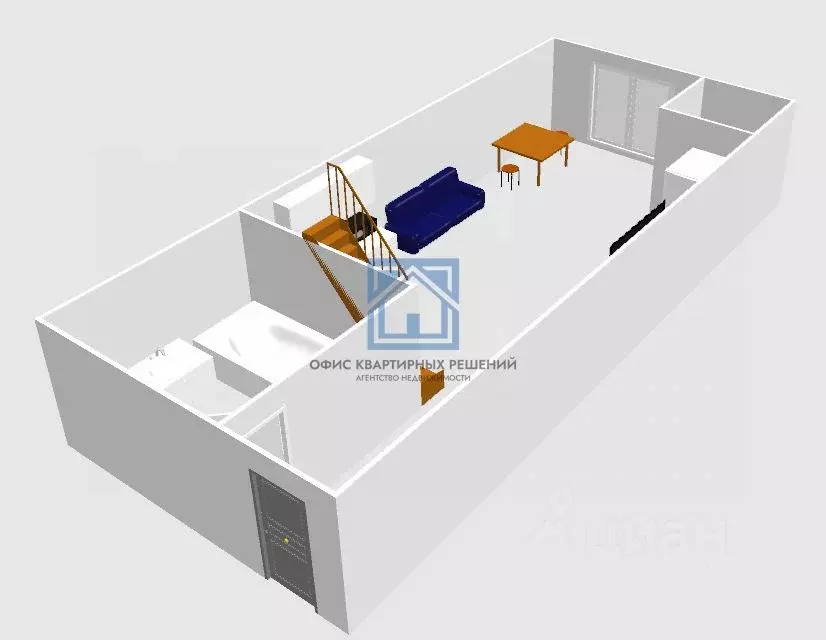 Студия Пензенская область, Пенза ул. Лермонтова, 3к2 (30.0 м) - Фото 2