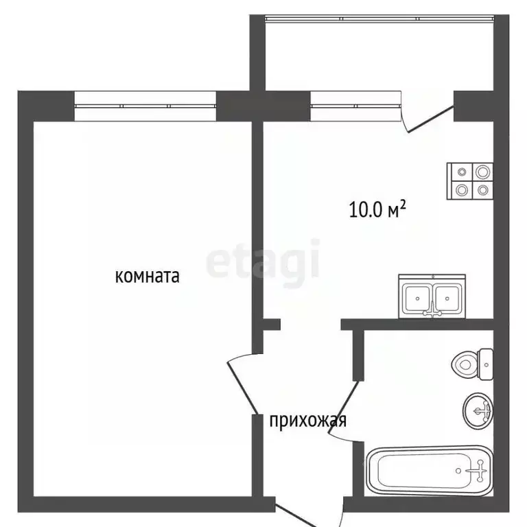 1-к кв. Вологодская область, Вологда Фрязиновская ул., 29 (40.0 м) - Фото 2