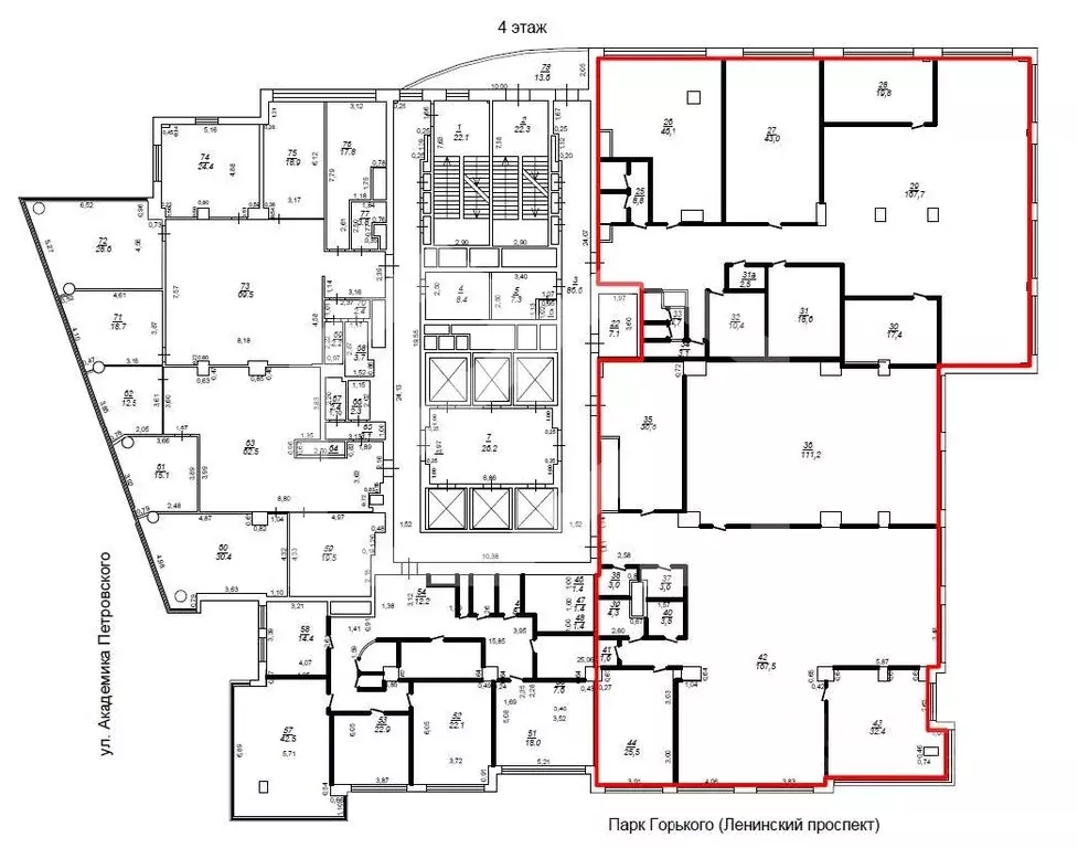 Помещение свободного назначения в Москва Ленинский просп., 15А (827 м) - Фото 2