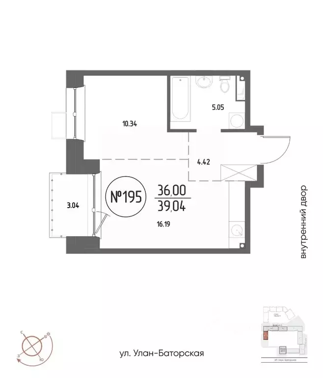 1-к кв. Иркутская область, Иркутск Макс жилой комплекс (39.04 м) - Фото 0