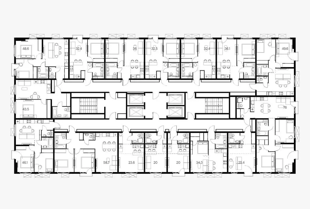 2-к кв. Московская область, Мытищи 16-й мкр, Ярославский жилой ... - Фото 1