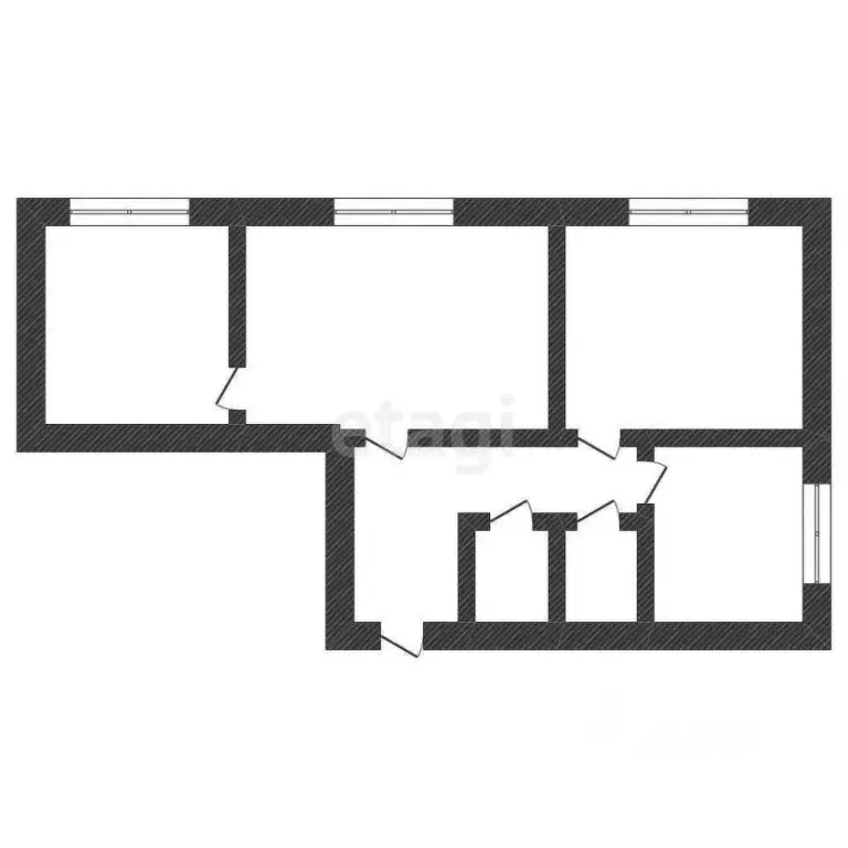3-к кв. Приморский край, Владивосток ул. Никифорова, 47 (62.4 м) - Фото 1