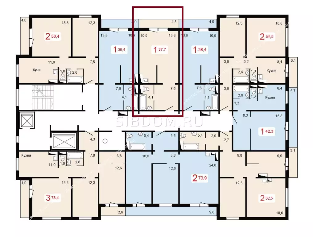 Продаётся 1-к квартира, 38 м - Фото 1