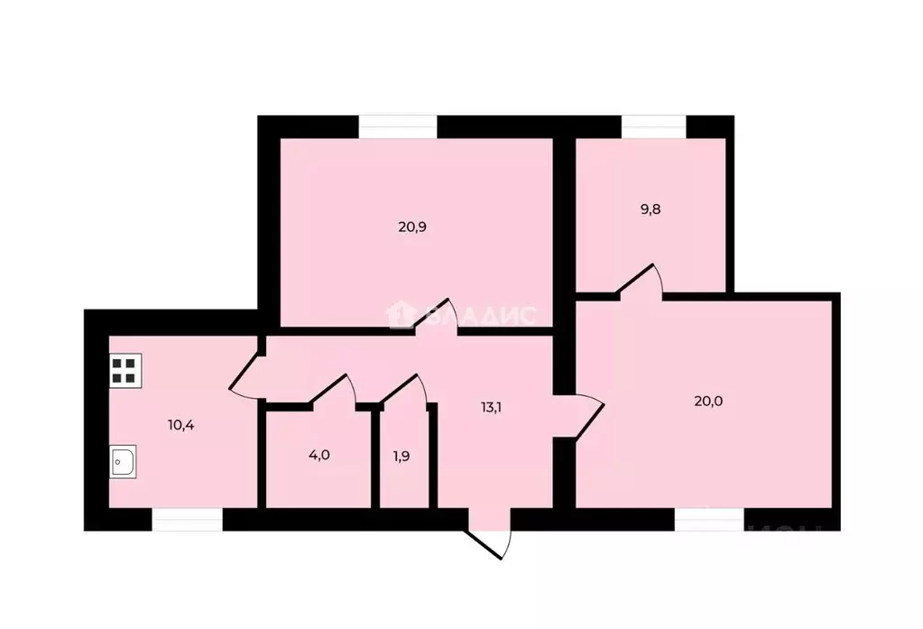 Дом в Липецкая область, с. Доброе ул. Комсомольская, 25 (80 м) - Фото 2