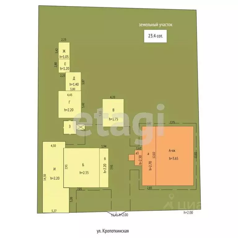 Дом в Крым, Раздольненский район, Чернышевское с/пос, с. Кропоткино ... - Фото 2