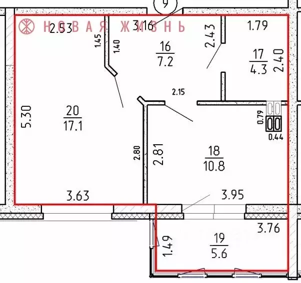 1-к кв. Самарская область, Самара проезд 4-й, 8А (45.0 м) - Фото 1