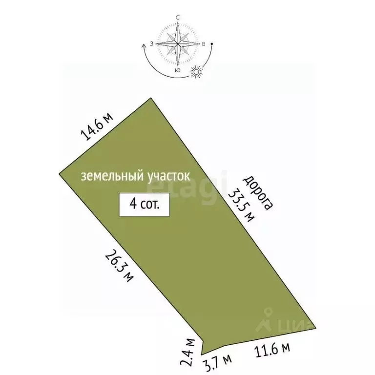 Участок в Севастополь ул. Восточная, 19А (4.0 сот.) - Фото 2