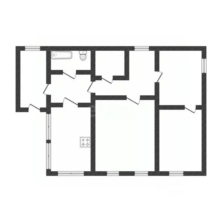 Дом в Белгородская область, Вейделевка рп ул. Пролетарская, 171 (52 м) - Фото 1