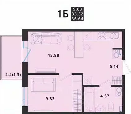 1-к кв. Псковская область, Псковский район, Завеличенская волость, д. ... - Фото 1