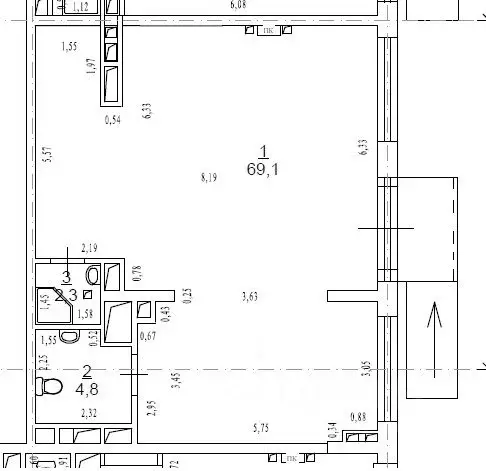 Помещение свободного назначения в Москва Тагильская ул., 2к1 (76 м) - Фото 2