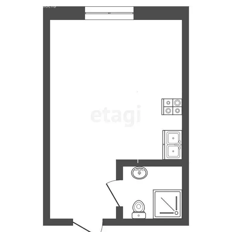 Квартира-студия: Новый Уренгой, микрорайон Лимбяяха, микрорайон ... - Фото 1