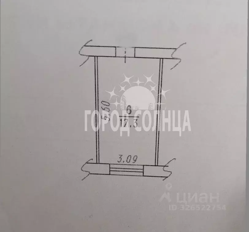 Комната Омская область, Омск Городок Нефтяников мкр, ул. Андрианова, ... - Фото 2