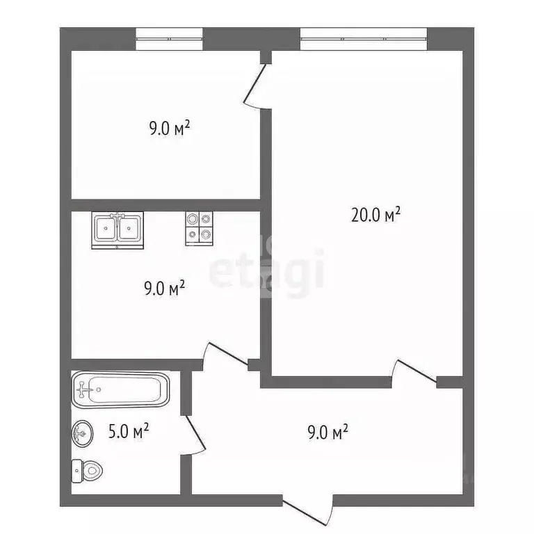 1-к кв. Дагестан, Дербент ул. Атаева, 37 (50.0 м) - Фото 1