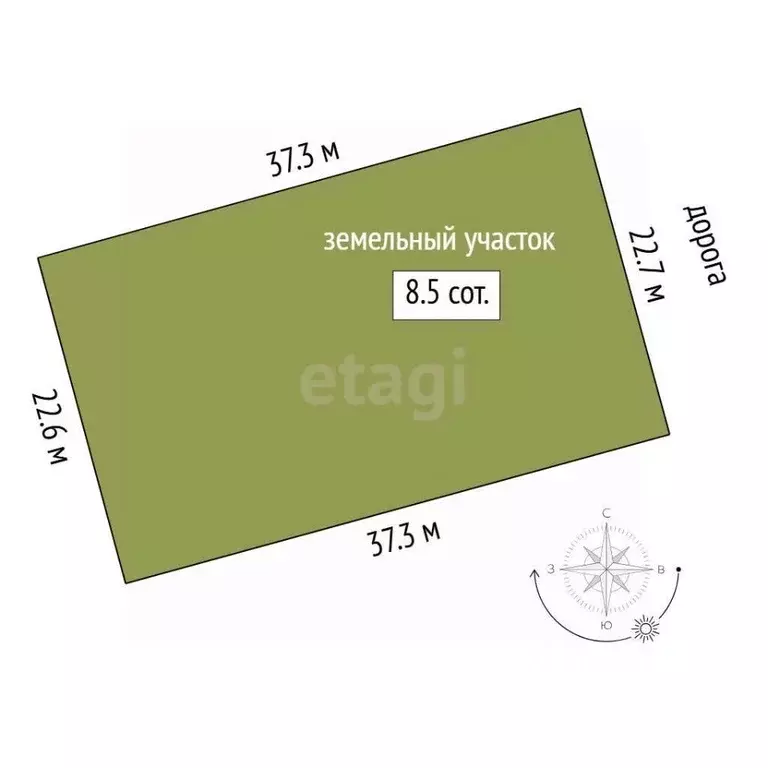 Участок в Тюменская область, Тюменский муниципальный округ, Садовые ... - Фото 1