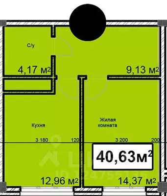 1-к кв. Ставропольский край, Ессентуки ул. Благодатная, 24 (40.63 м) - Фото 1