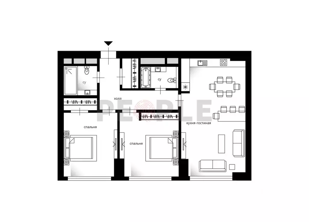 3-к кв. Москва Мичуринский просп., 56 (78.0 м) - Фото 1