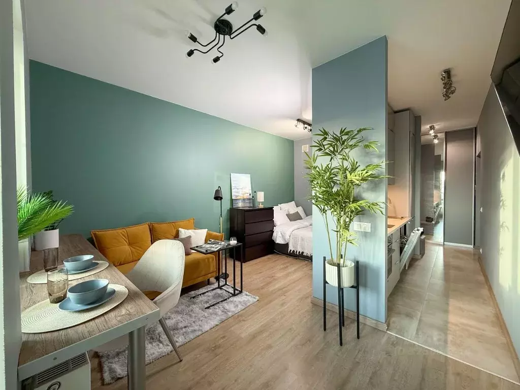 Студия Санкт-Петербург ул. Плесецкая, 20к1 (25.6 м) - Фото 1