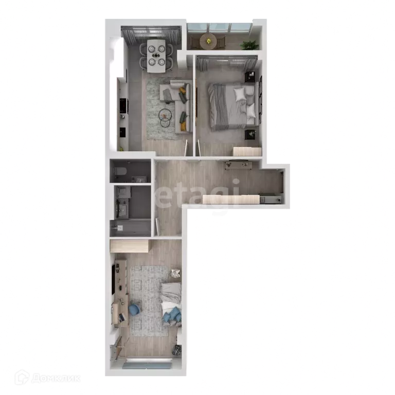 Продаётся 2-к квартира, 73.35 м - Фото 1