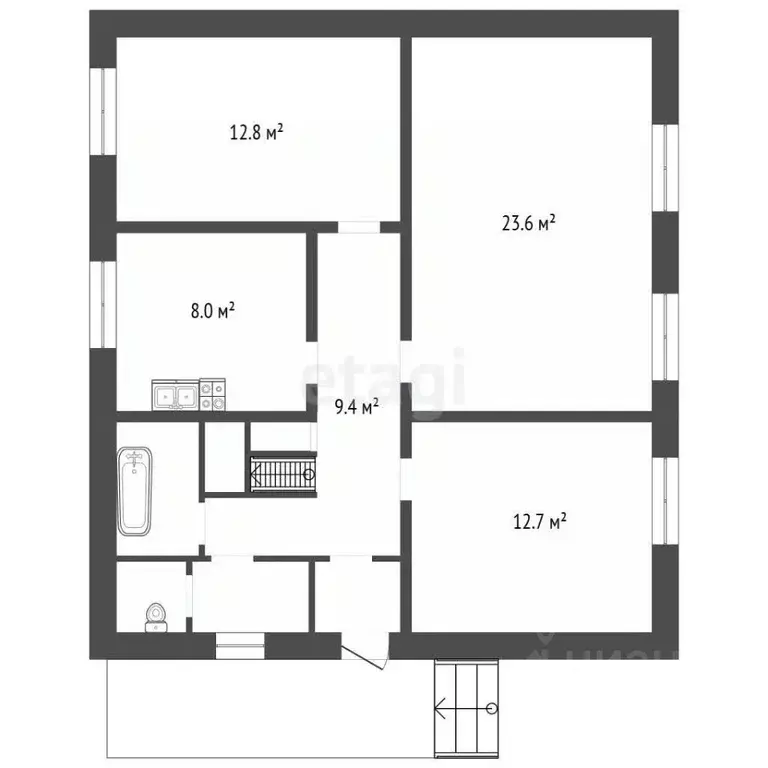 Дом в Воронежская область, Подгоренский район, Большедмитровское ... - Фото 2