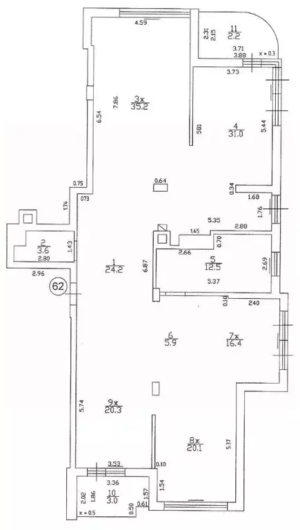 3-к кв. Калининградская область, Калининград Красная ул. (169.2 м) - Фото 2