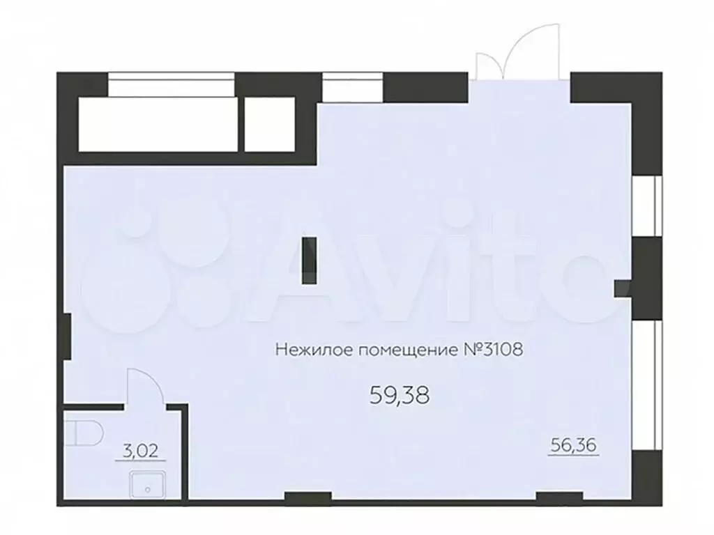 Продам помещение свободного назначения, 59.38 м - Фото 0
