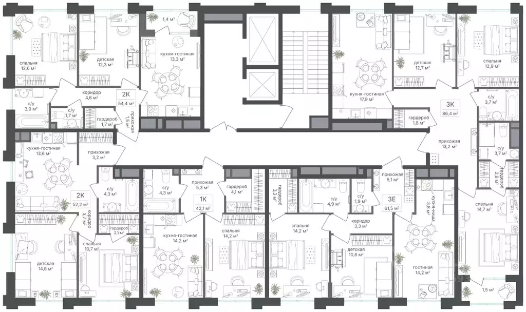 3-к кв. Москва Михалковская ул., 48С4 (84.9 м) - Фото 2