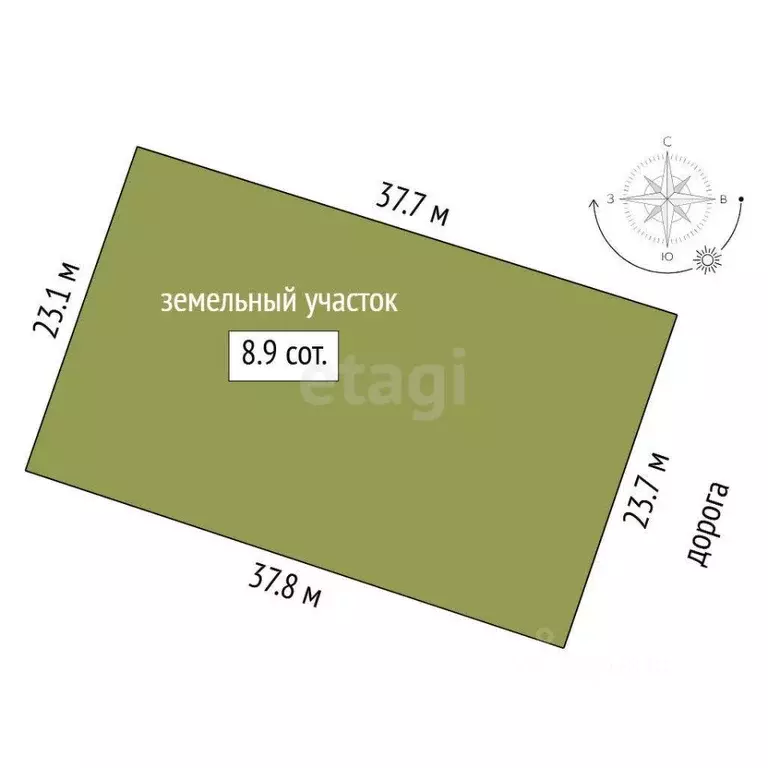 Участок в Тюменская область, Тюменский муниципальный округ, с. Щербак  ... - Фото 2