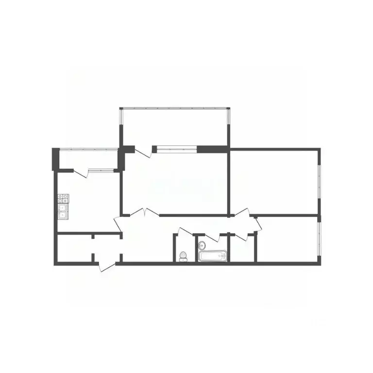 3-к кв. Смоленская область, Смоленск ул. Рыленкова, 61 (99.7 м) - Фото 2