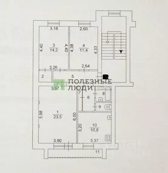 3-к кв. Челябинская область, Челябинск ул. 3-го Интернационала, 94А ... - Фото 2