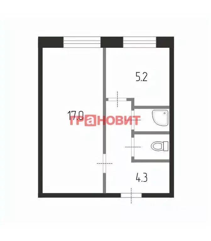 1-к кв. Новосибирская область, Обь ул. ЖКО Аэропорта, 27 (29.0 м) - Фото 1